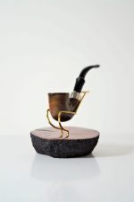 Briar Pipe Stand for 1 smoking pipe - immagine 3