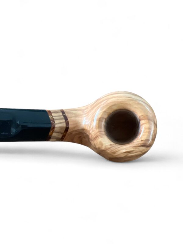 Bent Freehand Olive Wood Pipe - immagine 8