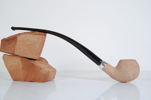 Molina Bent Ball Churchwarden Sandblasted Serie Maggio n.4 - immagine 2