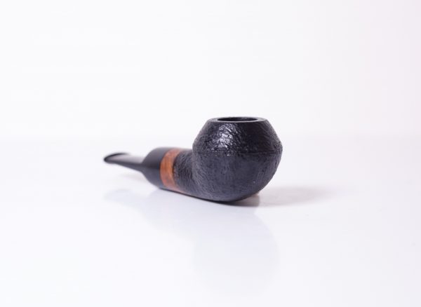 Straight Chubby Rhodesian Sandblasted Reverse Calabash  Serie "Dec21" 18 - immagine 4