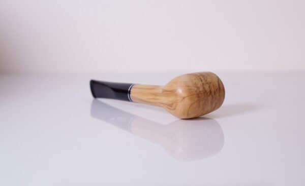 Straight Billiard Olive wood Meerschaum Apr23 35 - immagine 5