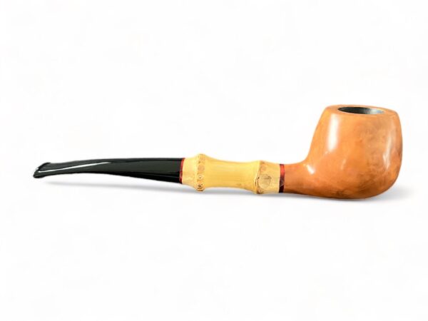 Straight Apple Pipe with Bamboo - immagine 4
