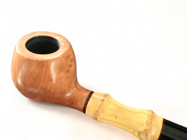 Straight Apple Pipe with Bamboo - immagine 6