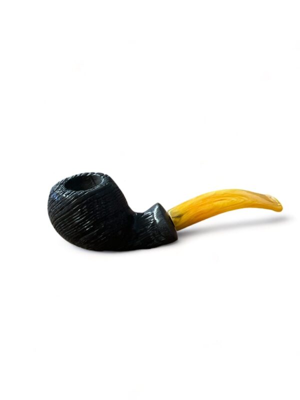 Half bent Danish shape Pipe Morta wood - immagine 5
