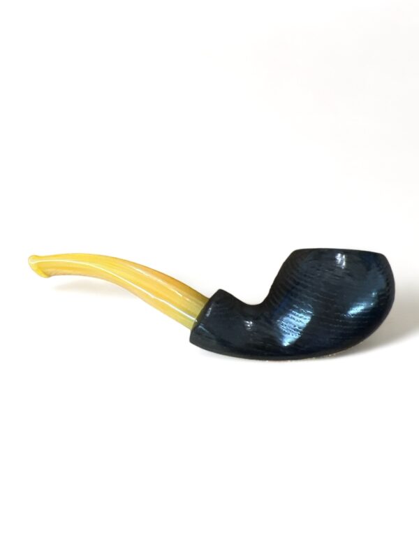 Half bent Danish shape Pipe Morta wood - immagine 2
