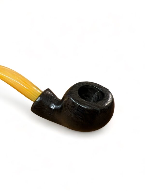 Half bent Danish shape Pipe Morta wood - immagine 4