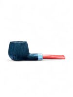 Straight Brushed Apple Pipe With Band And Coral Acrylic Stem - immagine 4