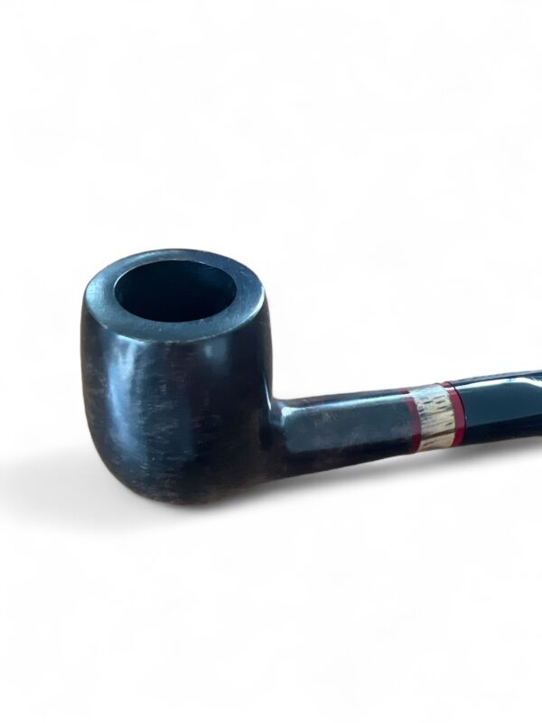 Straight Billiard Zebrano Wood Ring Pipe - immagine 1