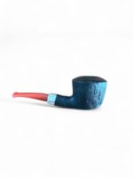 Dublin Sitter Brushed Pipe With Band And Coral Acrylic Stem - immagine 5