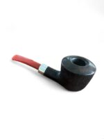 Dublin Sitter Brushed Pipe With Band And Coral Acrylic Stem - immagine 3