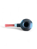 Dublin Sitter Brushed Pipe With Band And Coral Acrylic Stem - immagine 6